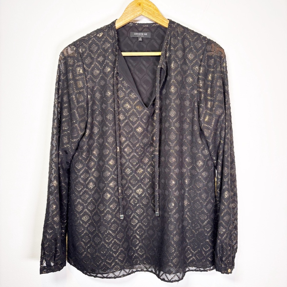 Lafayette 148 Long Sleeve Blouse